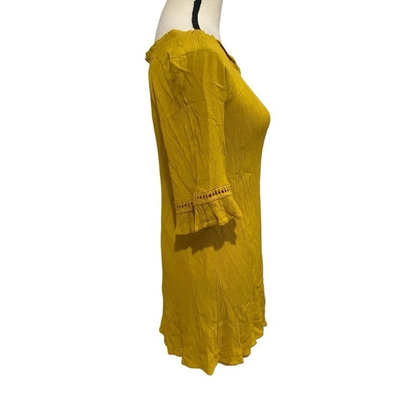 Naïf Midi Dress Sz PS Mustard Yellow - Picture 12 of 14